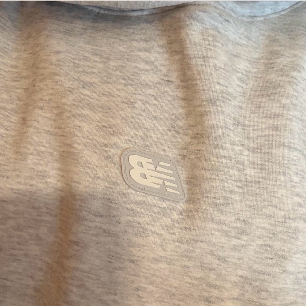 New Balance Light Gray Logo Sweatshirt